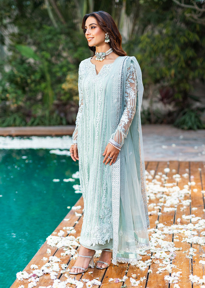 Buy Now Azure Luxe Festive Embroidered by Ahmed Patel | Mint Breeze Online in USA, UK, Canada & Worldwide at Empress Clothing.