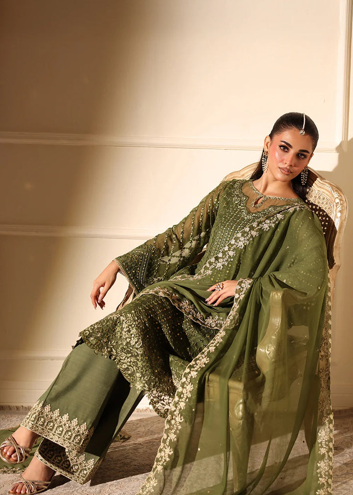 Buy Now Ensembles Party Wear '25 by Azure | Moss Glow Online in USA, UK, Canada, France, Italy, Germany, Greece, Sweden, Africa, UAE & Worldwide at Empress.