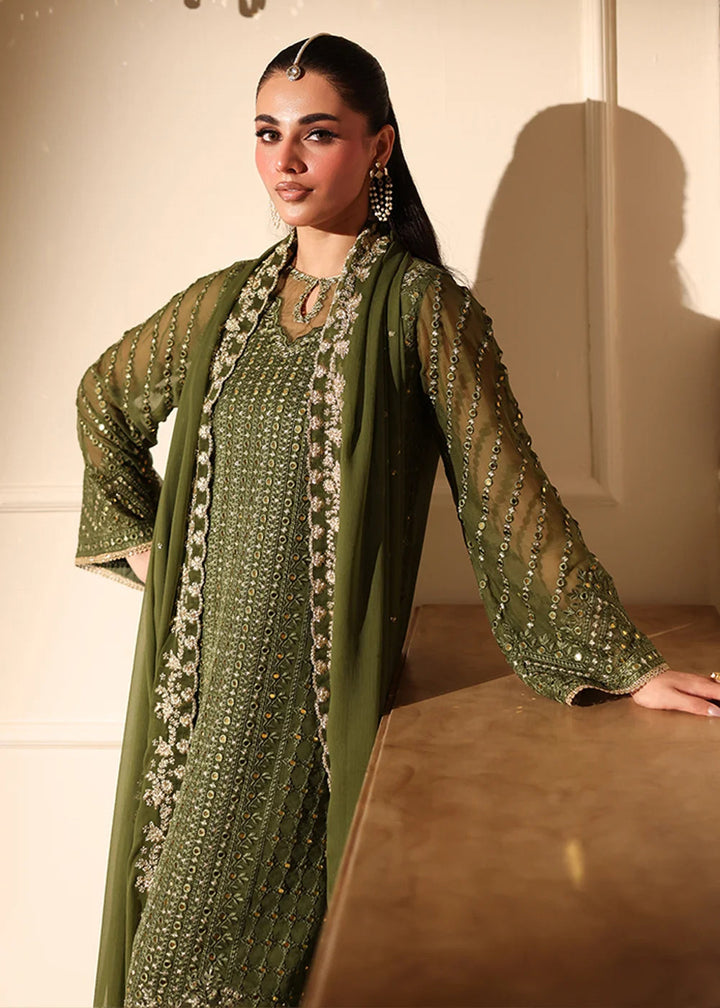 Buy Now Ensembles Party Wear '25 by Azure | Moss Glow Online in USA, UK, Canada, France, Italy, Germany, Greece, Sweden, Africa, UAE & Worldwide at Empress.