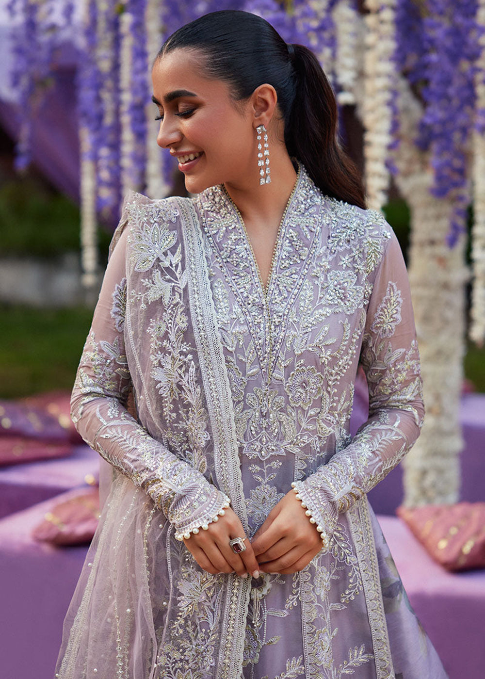 mushq purple dress Sharara for Women by Mushq