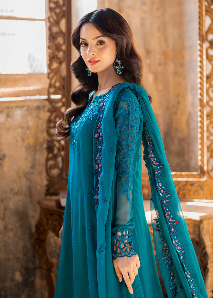 Buy Now Ensembles Embroidered Formals '25 by Azure | Mystic Teal Online in USA, UK, Canada & Worldwide at Empress Clothing.