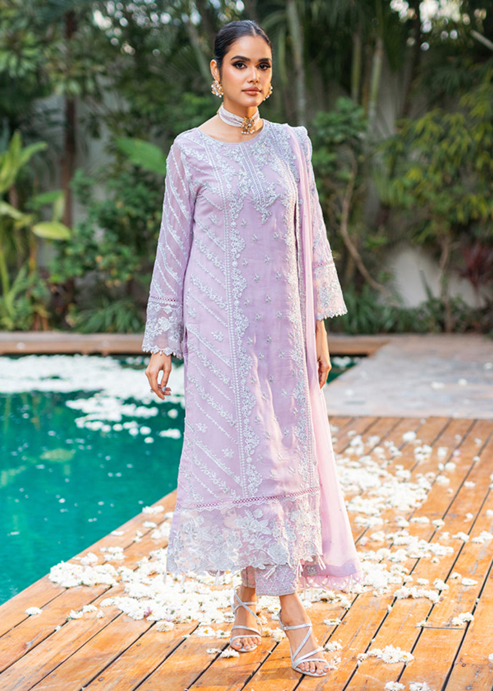 Buy Now Azure Luxe Festive Embroidered by Ahmed Patel | Mystique Swan Online in USA, UK, Canada & Worldwide at Empress Clothing. 