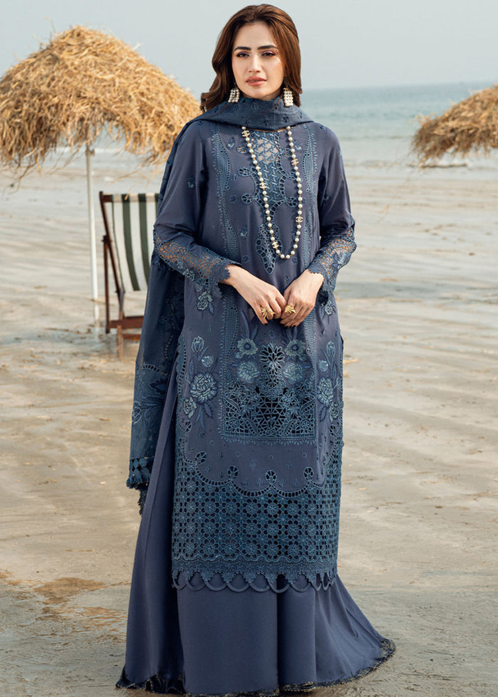 Buy Now Khuwab Unstitched Swiss Lawn '25 by Nureh | NE-146 Online in USA, UK, Canada, Italy, France, Norway, UAE & Worldwide at Empress Clothing.