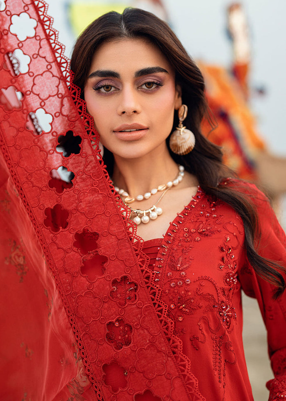 Buy Now Khuwab Unstitched Swiss Lawn '25 by Nureh | NE-147 Online in USA, UK, Canada, Italy, France, Norway, UAE & Worldwide at Empress Clothing.