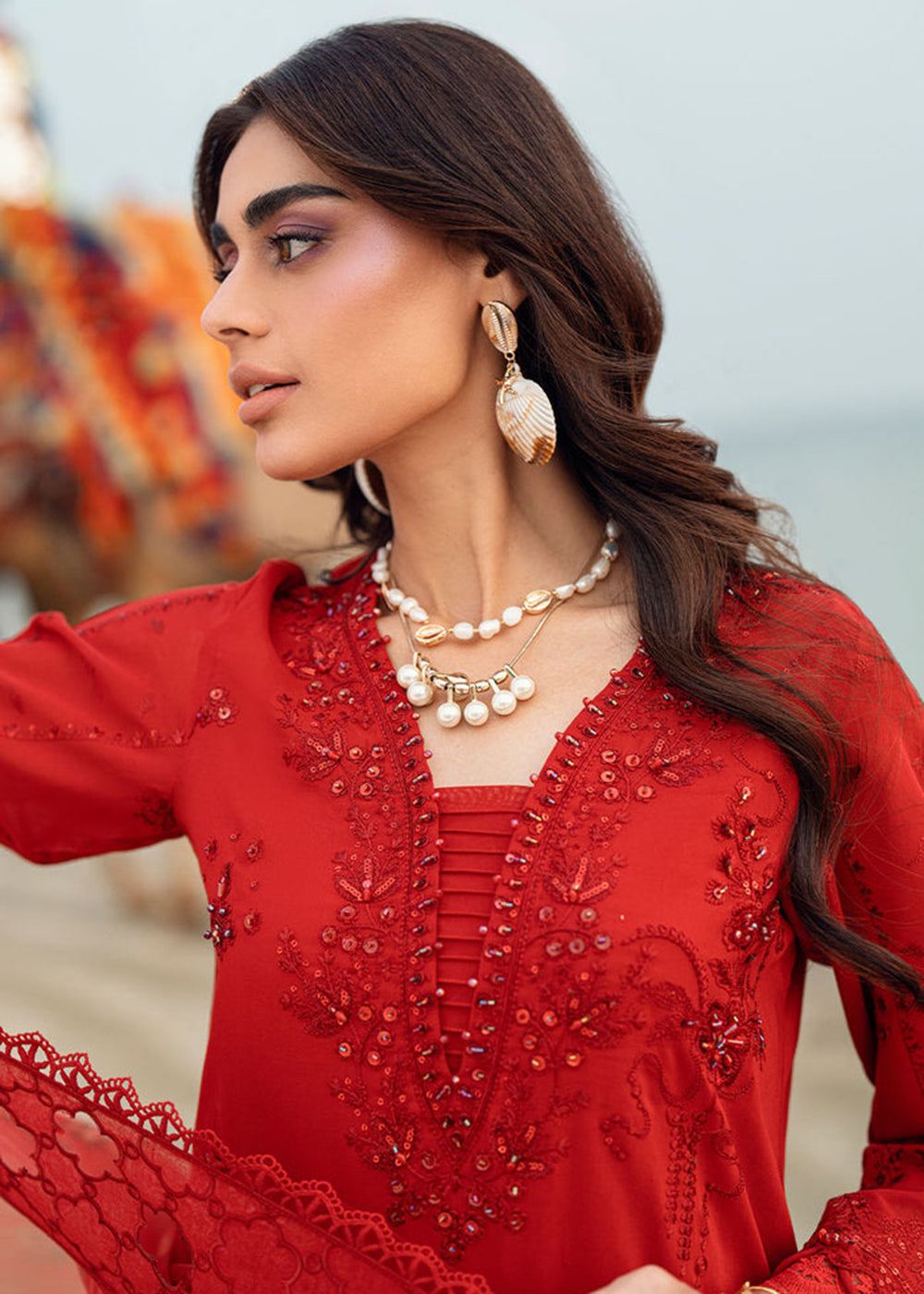 Buy Now Khuwab Unstitched Swiss Lawn '25 by Nureh | NE-147 Online in USA, UK, Canada, Italy, France, Norway, UAE & Worldwide at Empress Clothing.