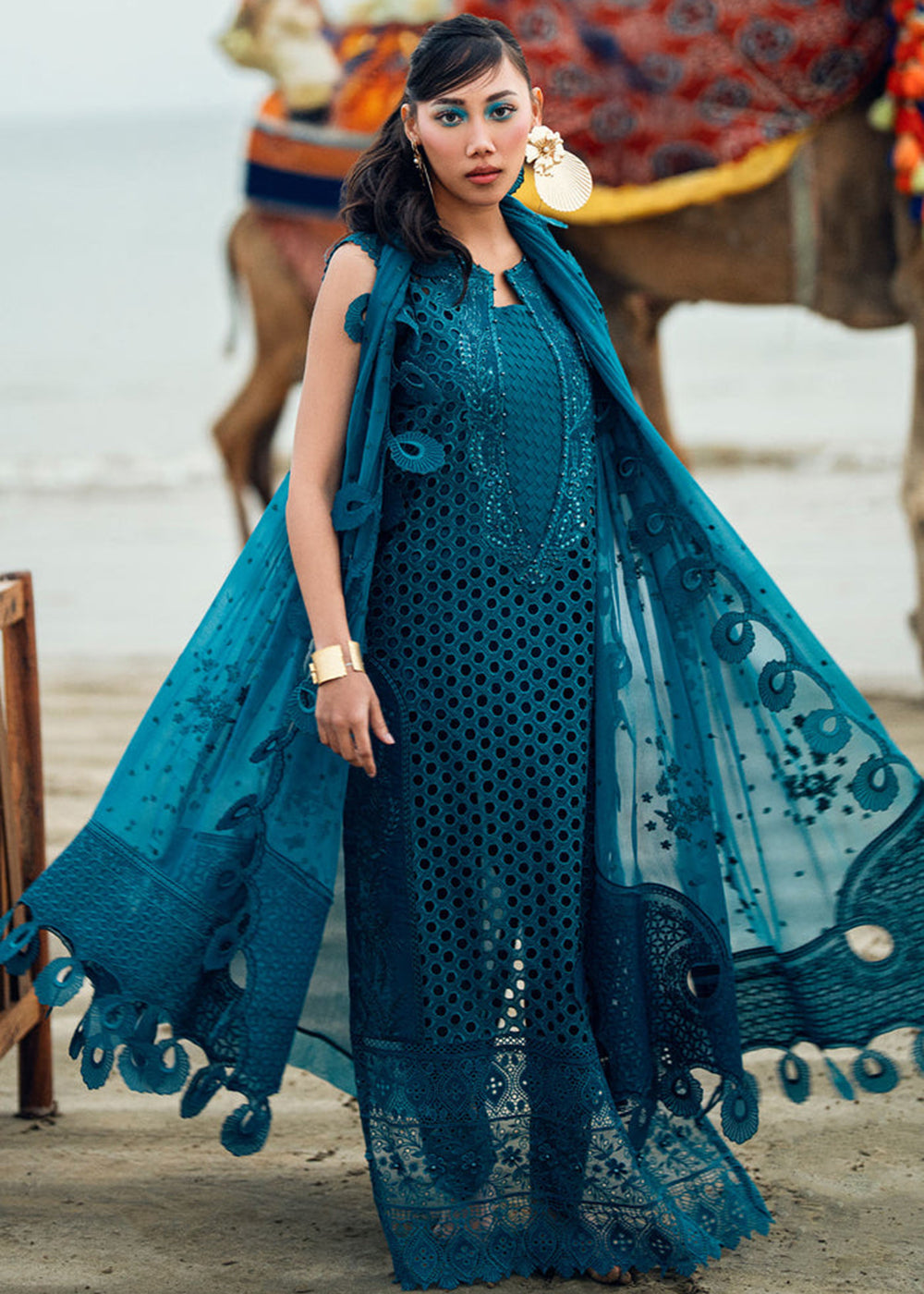 Buy Now Khuwab Unstitched Swiss Lawn '25 by Nureh | NE-148 Online in USA, UK, Canada, Italy, France, Norway, UAE & Worldwide at Empress Clothing.