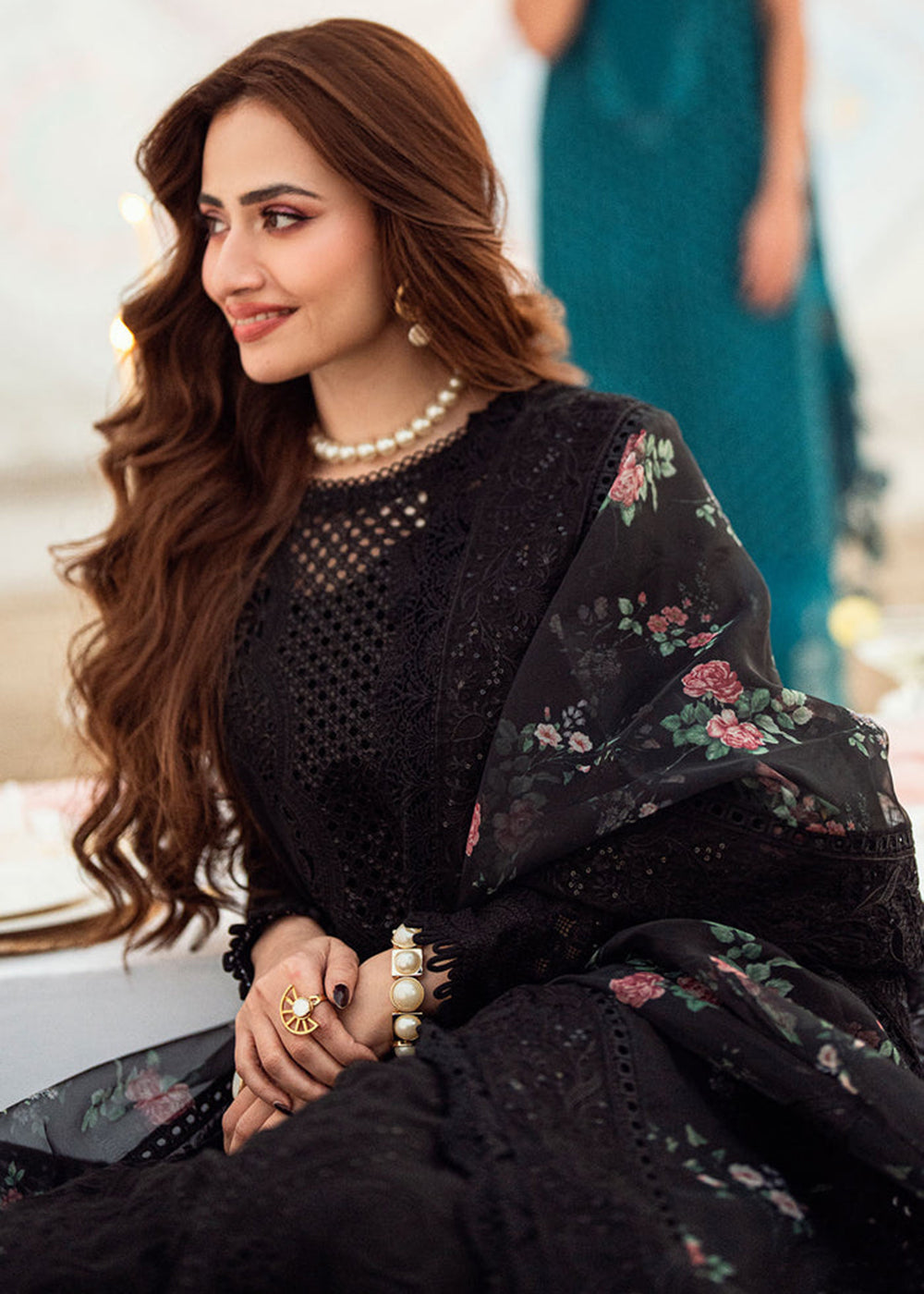 Buy Now Khuwab Unstitched Swiss Lawn '25 by Nureh | NE-151 Online in USA, UK, Canada, Italy, France, Norway, UAE & Worldwide at Empress Clothing.