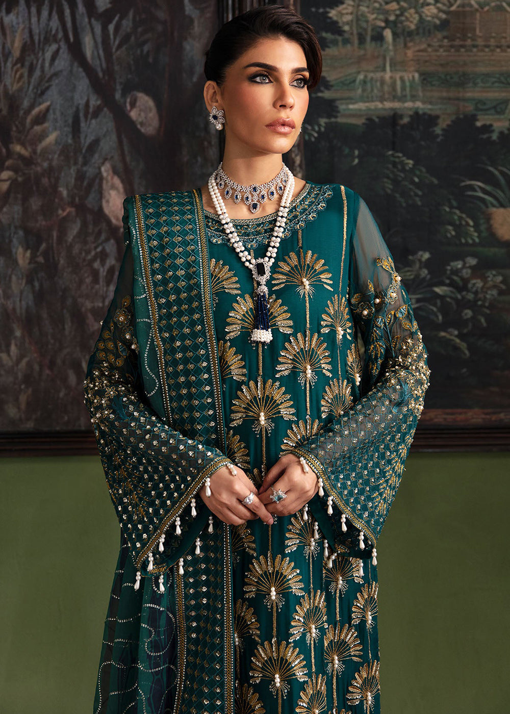 Buy Now Elanora Embroidered Formals' 23 by Nureh | NEL-36 Online at Empress Online in USA, UK, Canada & Worldwide at Empress Clothing.