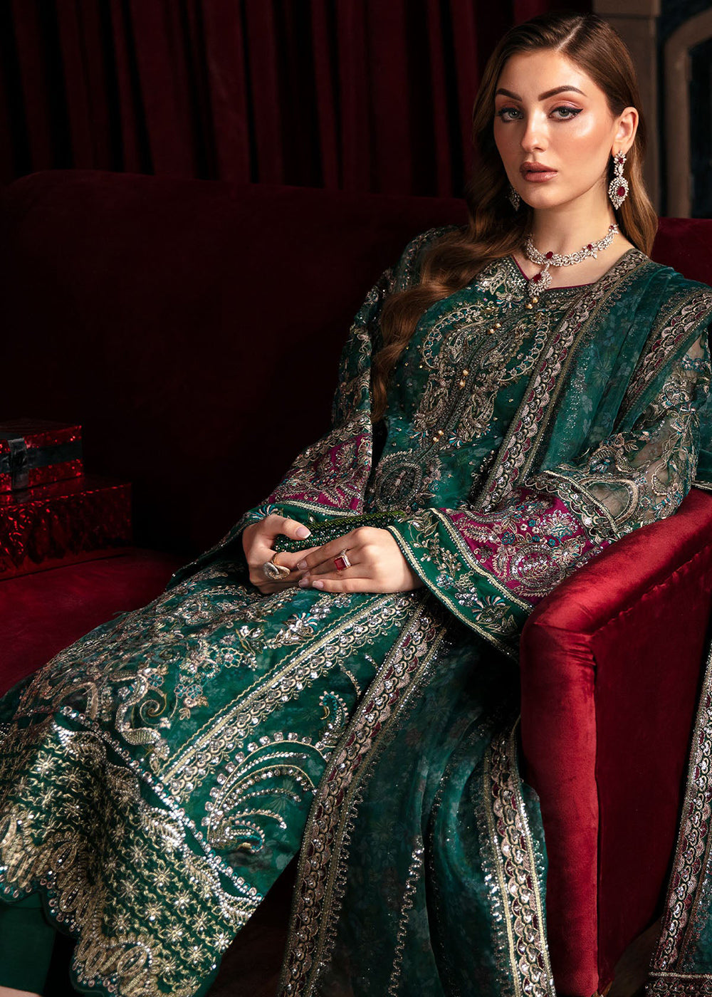 Buy Now Elanora Embroidered Formals' 24 by Nureh | Charm Online at Empress Online in USA, UK, Canada & Worldwide at Empress Clothing.