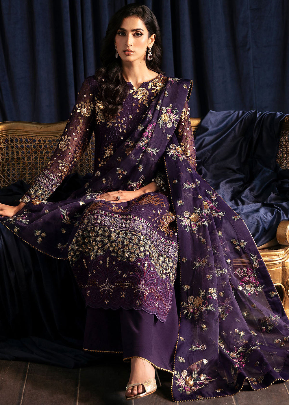 Buy Now Elanora Embroidered Formals' 24 by Nureh | NEL-45 Online at Empress Online in USA, UK, Canada & Worldwide at Empress Clothing.