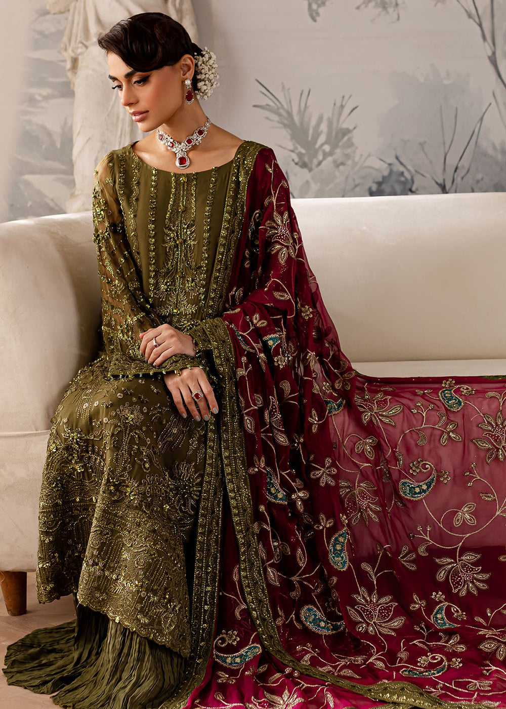 Buy Now Elanora Luxury Formals Collection '24 by Nureh | NEL-56 Online at Empress Online in USA, UK, Canada & Worldwide at Empress Clothing. 