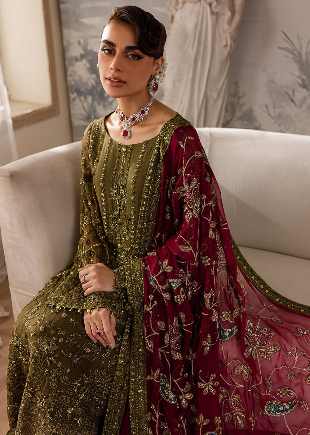 Buy Now Elanora Luxury Formals Collection '24 by Nureh | NEL-56 Online at Empress Online in USA, UK, Canada & Worldwide at Empress Clothing. 