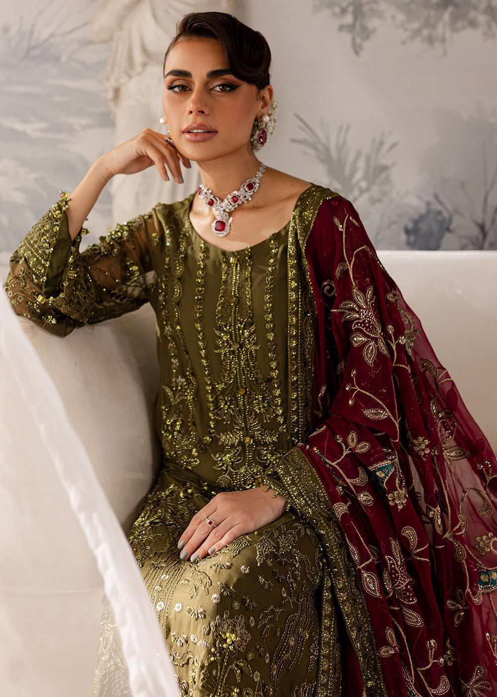 Buy Now Elanora Luxury Formals Collection '24 by Nureh | NEL-56 Online at Empress Online in USA, UK, Canada & Worldwide at Empress Clothing. 