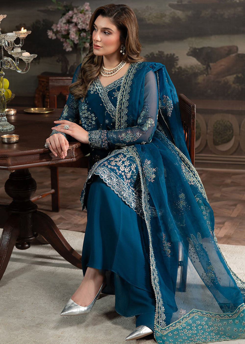Buy Now Elanora Embroidered Formals '25 by Nureh | NEL-67 Online in USA, UK, Canada, Germany, Italy, Austria, France, UAE & Worldwide at Empress Clothing.