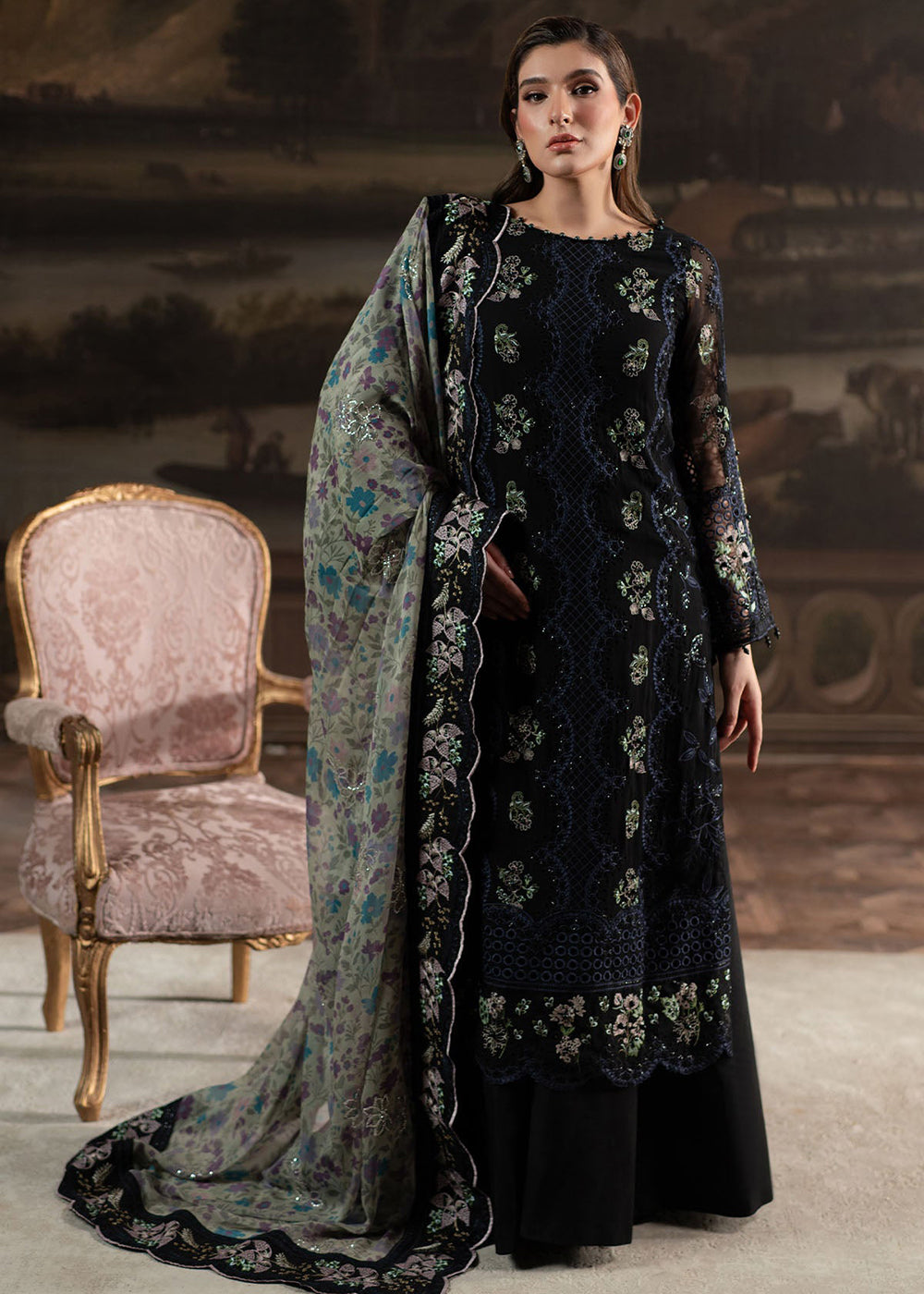 Buy Now Elanora Embroidered Formals '25 by Nureh | NEL-71 Online in USA, UK, Canada, Germany, Italy, Austria, France, UAE & Worldwide at Empress Clothing.