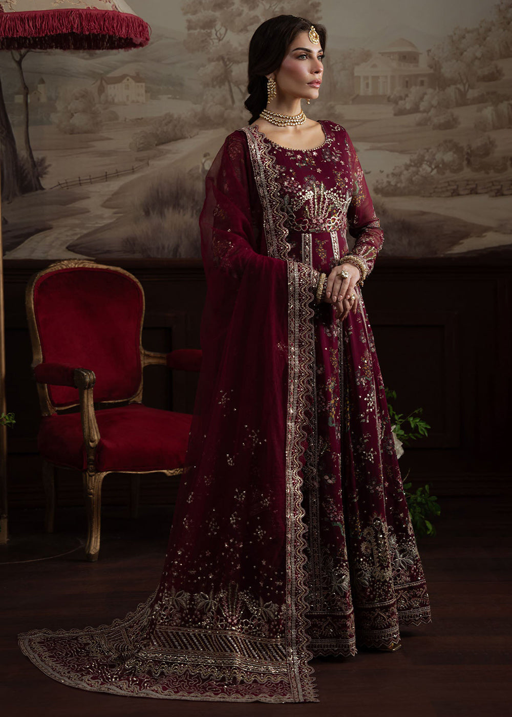 Buy Now Elanora Embroidered Formals '25 by Nureh | NEL-72 Online in USA, UK, Canada, Germany, Italy, Austria, France, UAE & Worldwide at Empress Clothing.