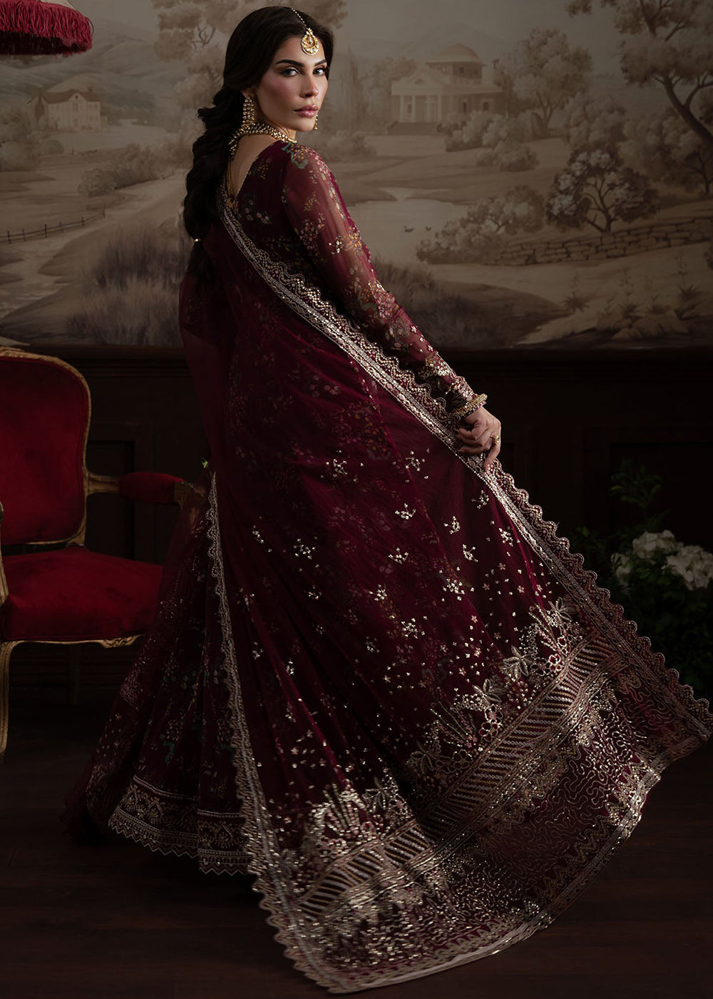 Buy Now Elanora Embroidered Formals '25 by Nureh | NEL-72 Online in USA, UK, Canada, Germany, Italy, Austria, France, UAE & Worldwide at Empress Clothing.