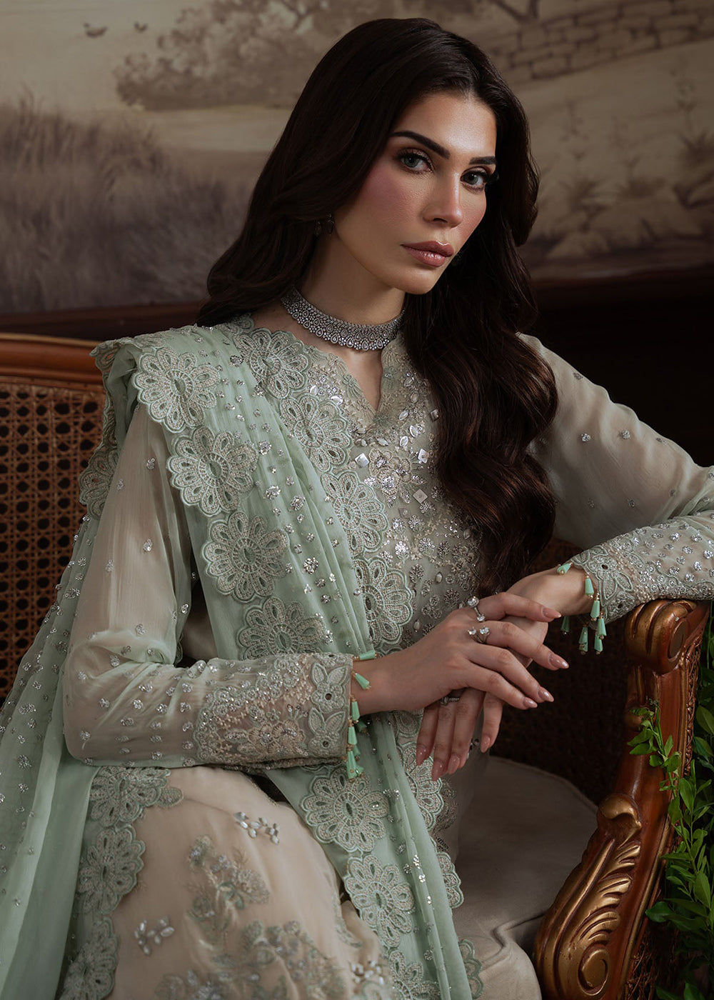 Buy Now Elanora Embroidered Formals '25 by Nureh | NEL-73 Online in USA, UK, Canada, Germany, Italy, Austria, France, UAE & Worldwide at Empress Clothing.