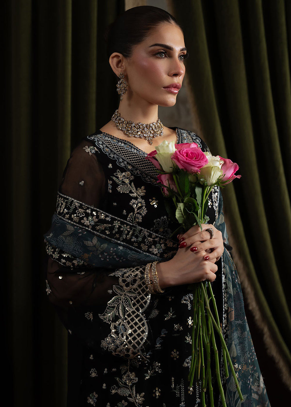 Buy Now Elanora Embroidered Formals '25 by Nureh | NEL-75 Online in USA, UK, Canada, Germany, Italy, Austria, France, UAE & Worldwide at Empress Clothing.