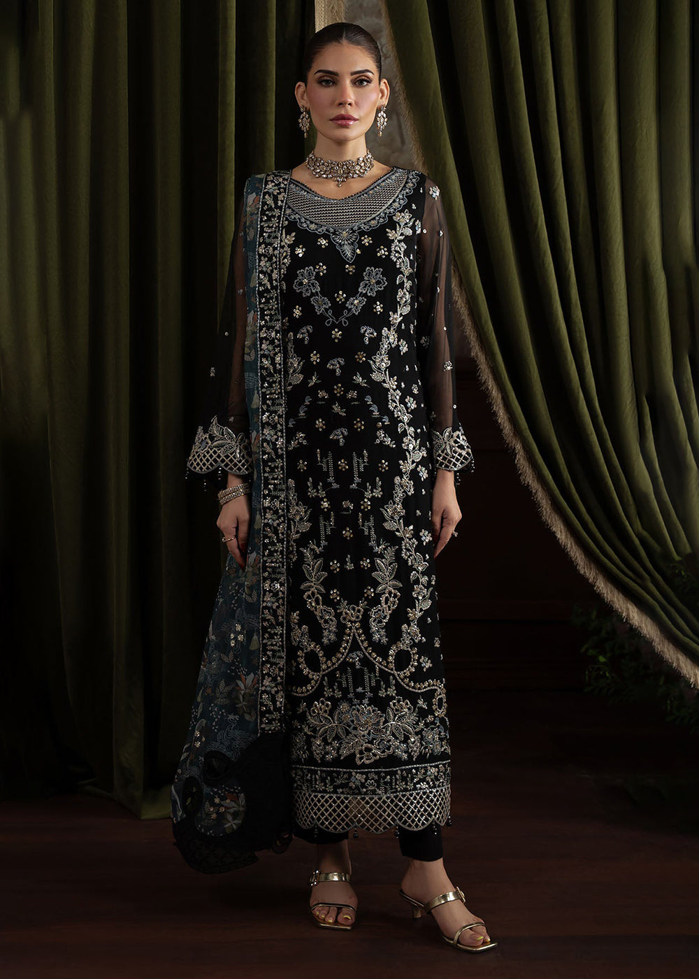 Buy Now Elanora Embroidered Formals '25 by Nureh | NEL-75 Online in USA, UK, Canada, Germany, Italy, Austria, France, UAE & Worldwide at Empress Clothing.