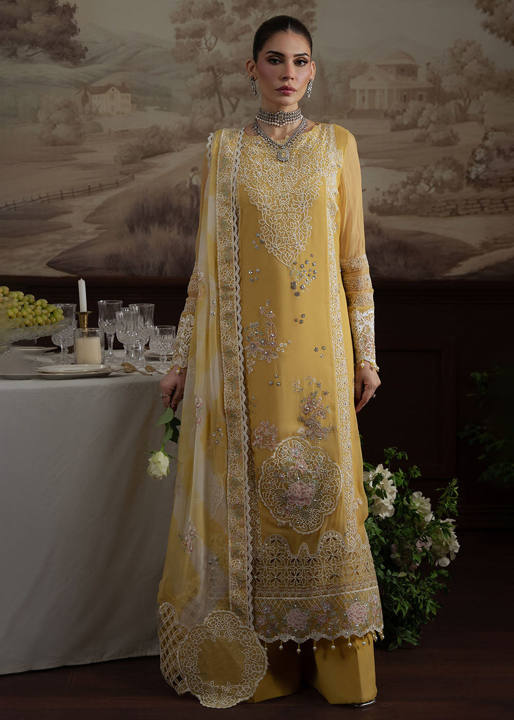 Buy Now Elanora Embroidered Formals '25 by Nureh | NEL-76 Online in USA, UK, Canada, Germany, Italy, Austria, France, UAE & Worldwide at Empress Clothing.