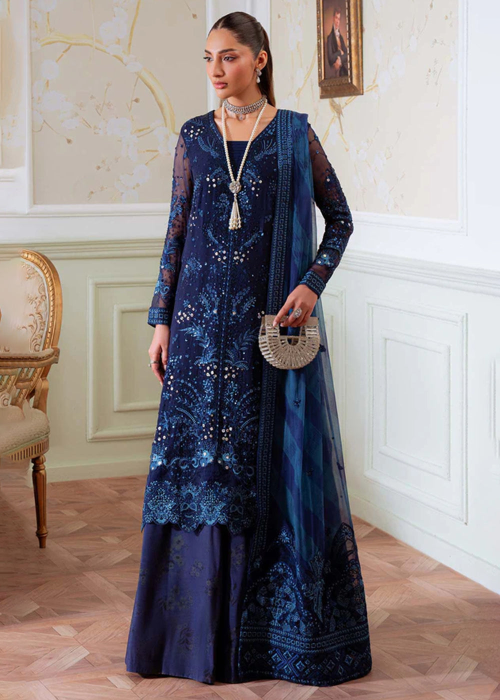 Buy Now Elanora Embroidered Formals '25 by Nureh | NEL-79 Online in USA, UK, Canada, Germany, Italy, Austria, France, UAE & Worldwide at Empress Clothing.