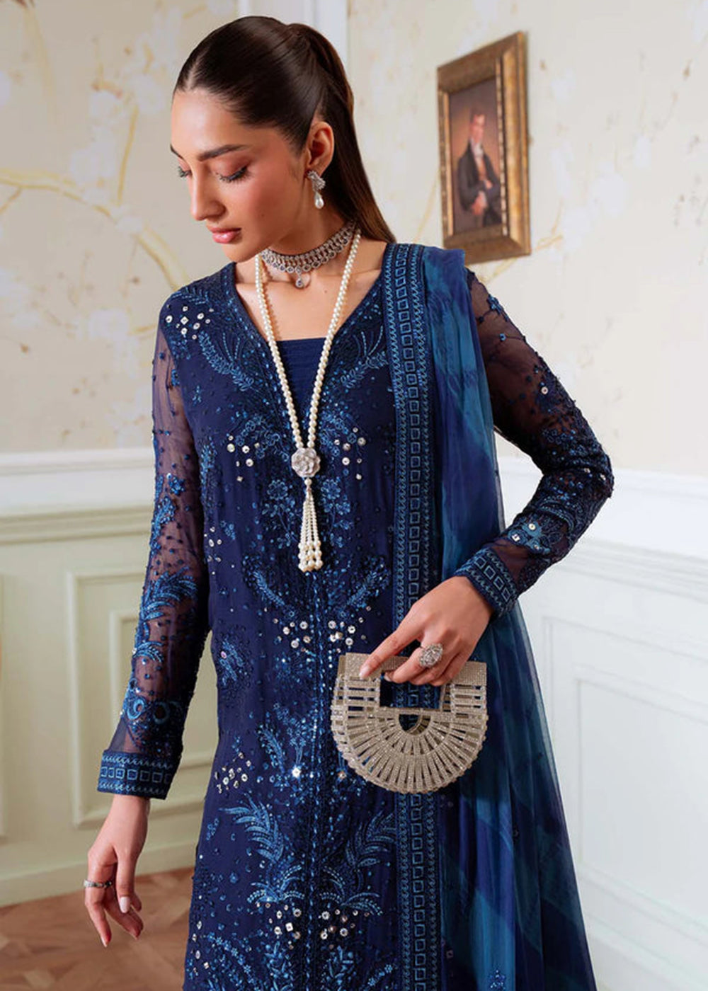 Buy Now Elanora Embroidered Formals '25 by Nureh | NEL-79 Online in USA, UK, Canada, Germany, Italy, Austria, France, UAE & Worldwide at Empress Clothing.