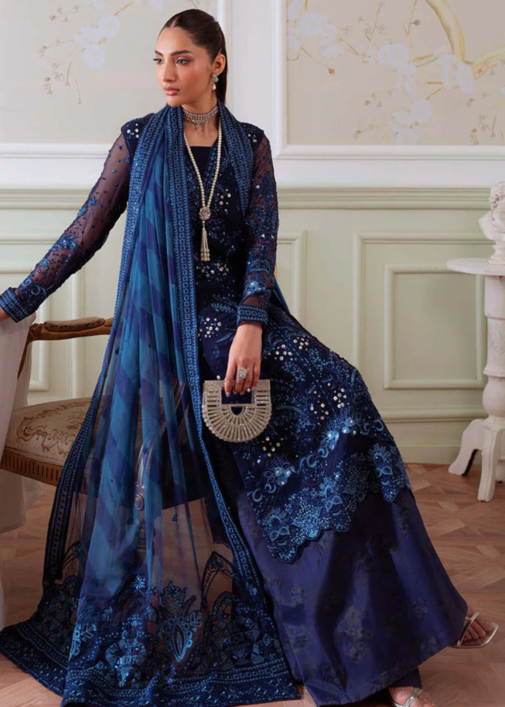 Buy Now Elanora Embroidered Formals '25 by Nureh | NEL-79 Online in USA, UK, Canada, Germany, Italy, Austria, France, UAE & Worldwide at Empress Clothing.