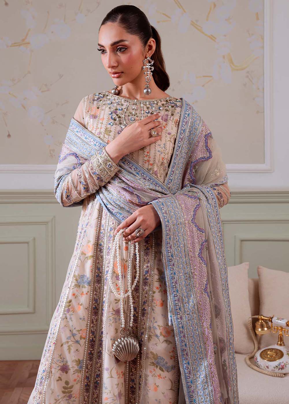 Buy Now Elanora Embroidered Formals '25 by Nureh | NEL-80 Online in USA, UK, Canada, Germany, Italy, Austria, France, UAE & Worldwide at Empress Clothing.