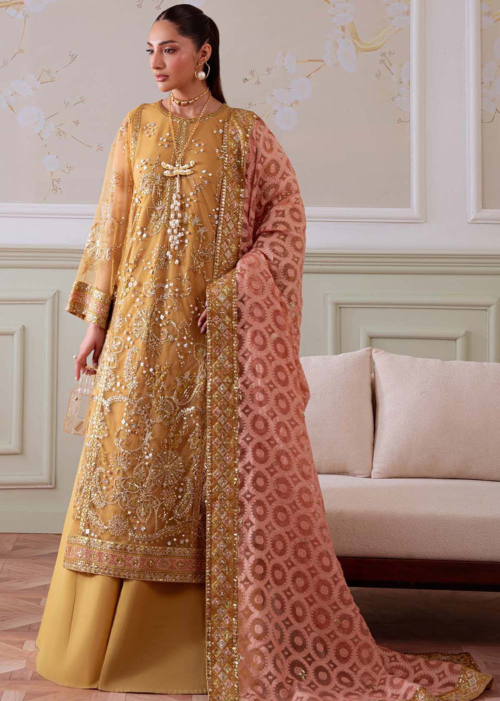 Buy Now Elanora Embroidered Formals '25 by Nureh | NEL-81 Online in USA, UK, Canada, Germany, Italy, Austria, France, UAE & Worldwide at Empress Clothing.