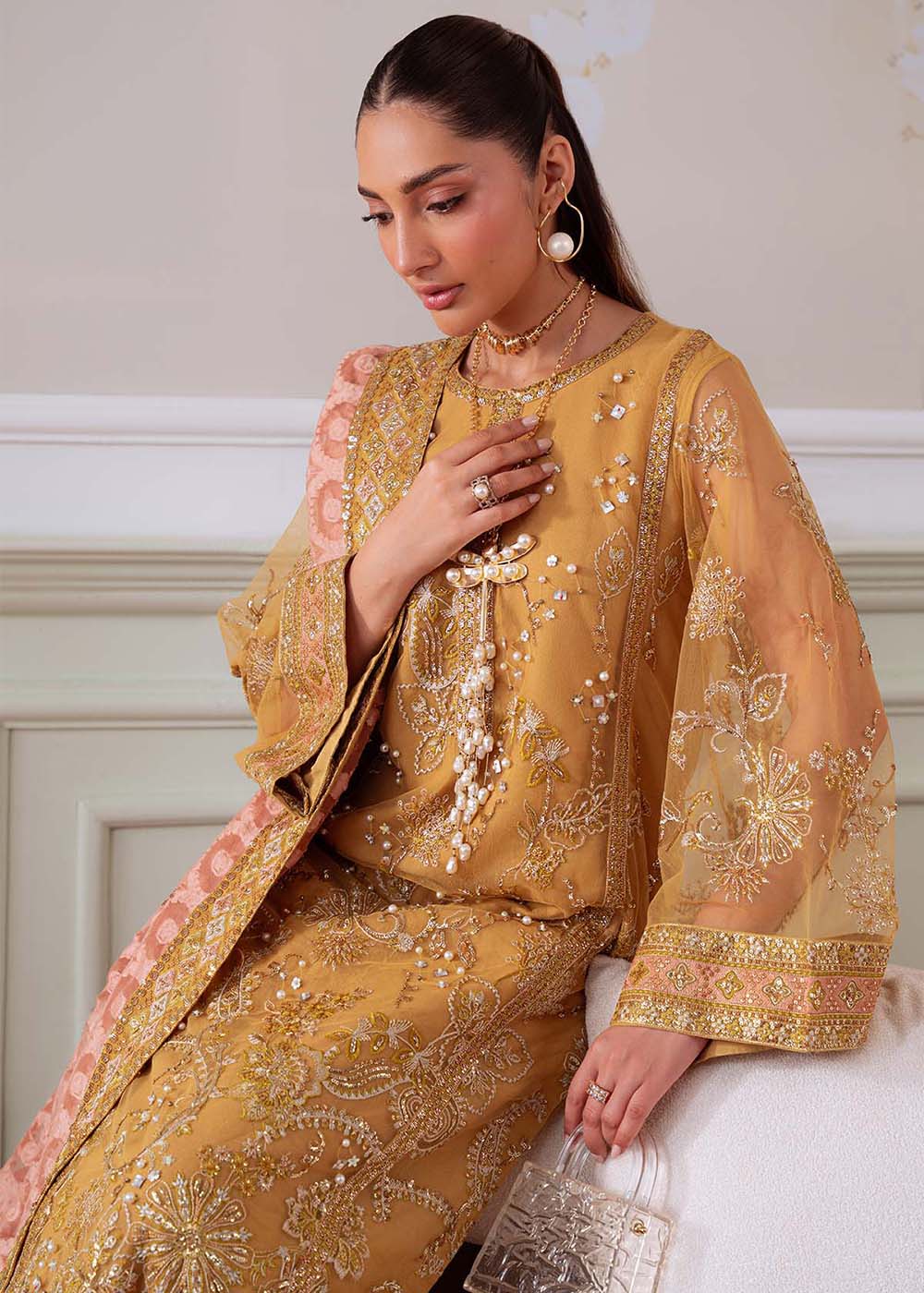 Buy Now Elanora Embroidered Formals '25 by Nureh | NEL-81 Online in USA, UK, Canada, Germany, Italy, Austria, France, UAE & Worldwide at Empress Clothing.