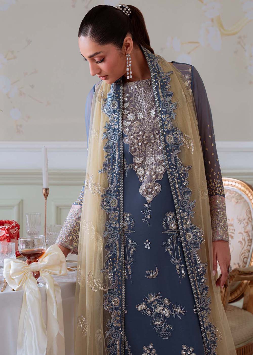 Buy Now Elanora Embroidered Formals '25 by Nureh | NEL-82 Online in USA, UK, Canada, Germany, Italy, Austria, France, UAE & Worldwide at Empress Clothing.