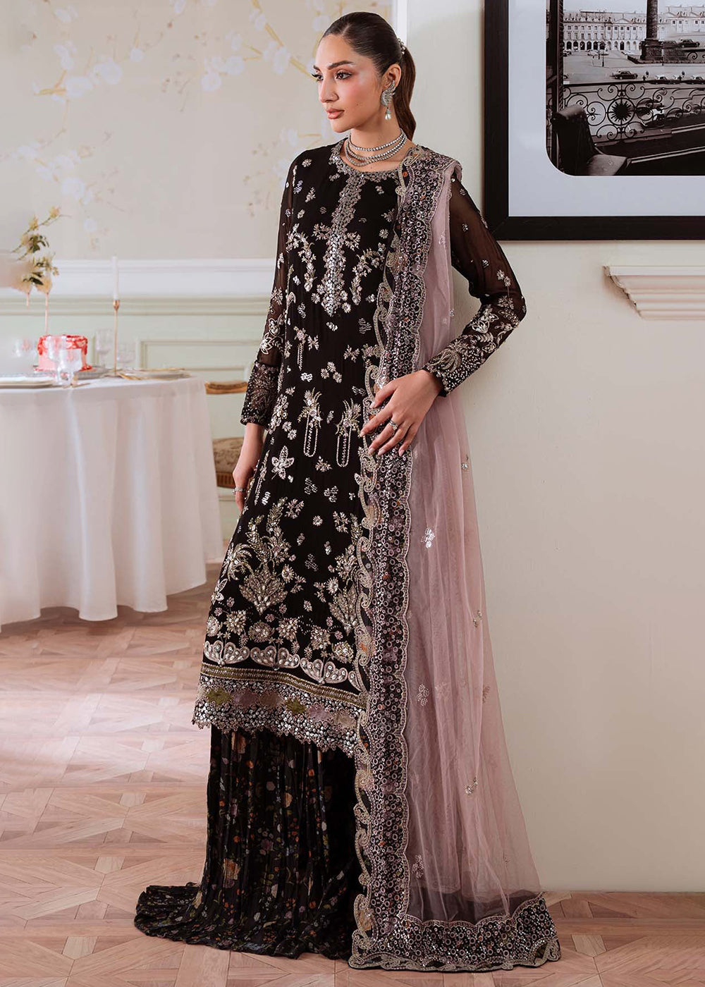 Buy Now Elanora Embroidered Formals '25 by Nureh | NEL-83 Online in USA, UK, Canada, Germany, Italy, Austria, France, UAE & Worldwide at Empress Clothing.