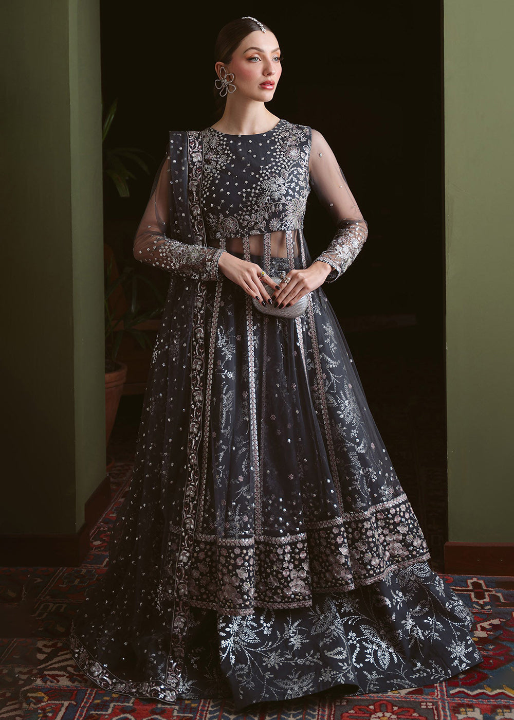 pakistani dresses for women GRC salwar kameez suit women ready to wear georgette indian dresses for women plazo dress (nevy blue, 36) : Clothing, Shoes & Jewelry Buy Original Pakistani Dresses in