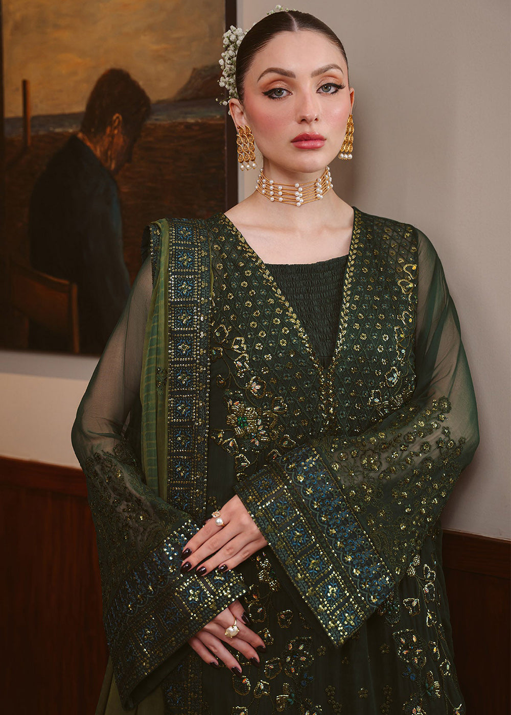 Buy Now Elaya Luxury Chiffons '26 by Nureh | NEL-93 Online in US, UK, Canada, France, Italy, Germany, Greece, Sweden, Netherlands, UAE & Worldwide at Empress.