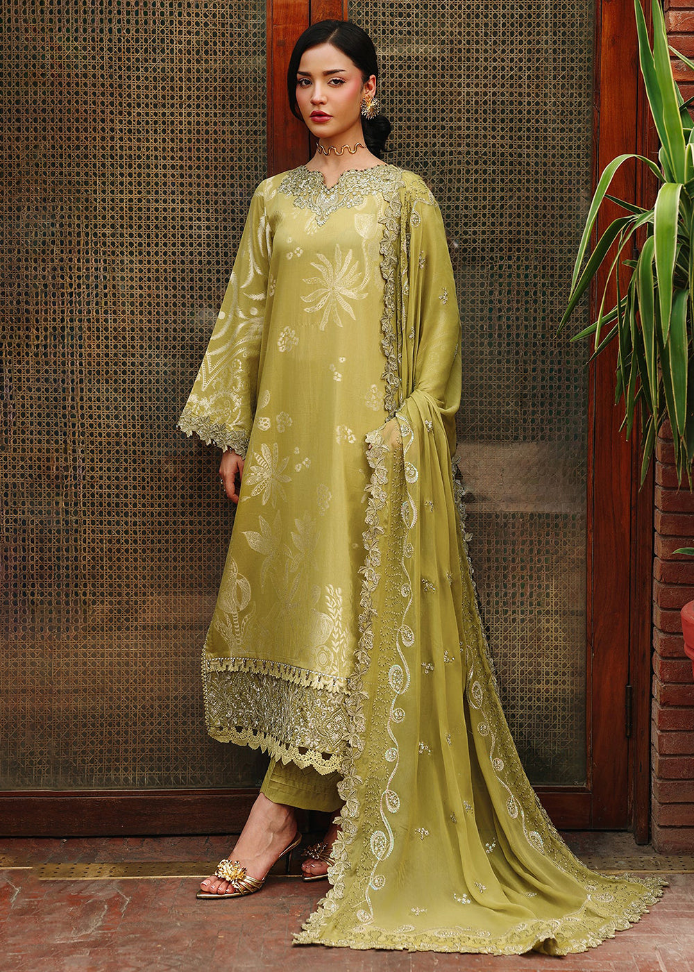Buy Now Maya Jacquard Collection '26 by Nureh | NJ-107 Online in US, UK, Canada, France, Italy, Germany, Greece, Sweden, UAE, Switzerland & Worldwide at Empress.