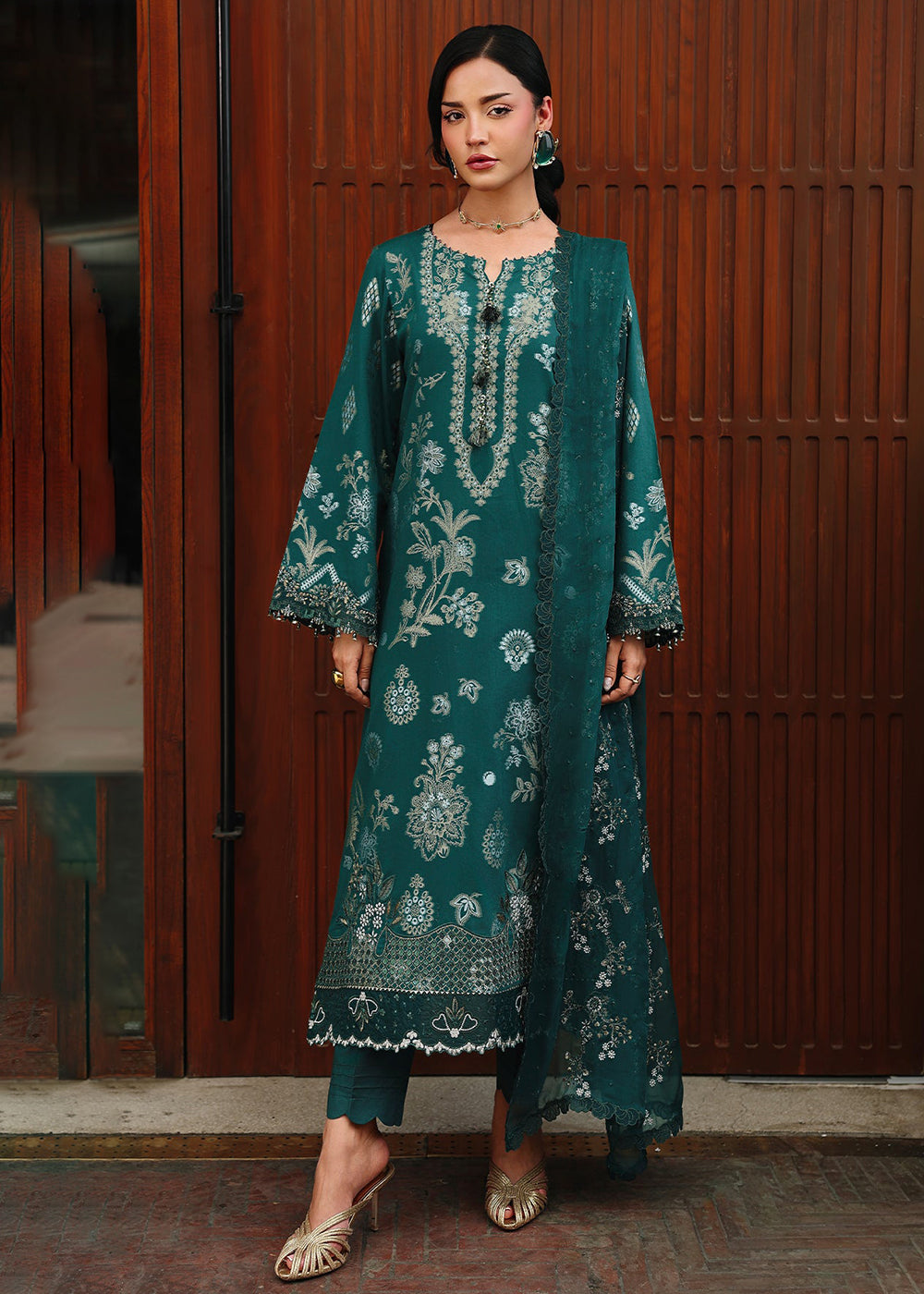 Buy Now Maya Jacquard Collection '26 by Nureh | NJ-110 Online in US, UK, Canada, France, Italy, Germany, Greece, Sweden, UAE, Switzerland & Worldwide at Empress