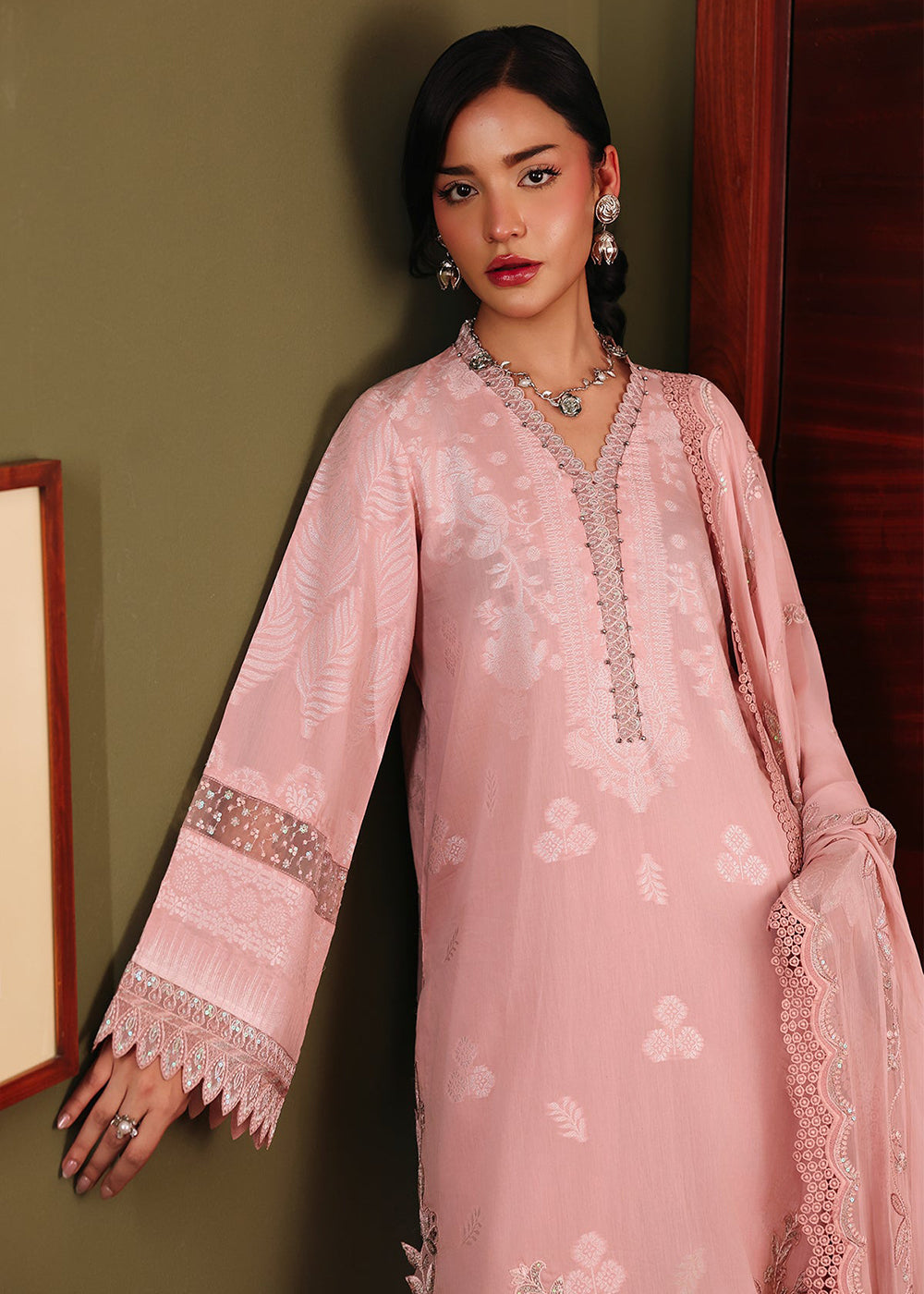 Buy Now Maya Jacquard Collection '26 by Nureh | NJ-111 Online in US, UK, Canada, France, Italy, Germany, Greece, Sweden, UAE, Switzerland & Worldwide at Empress