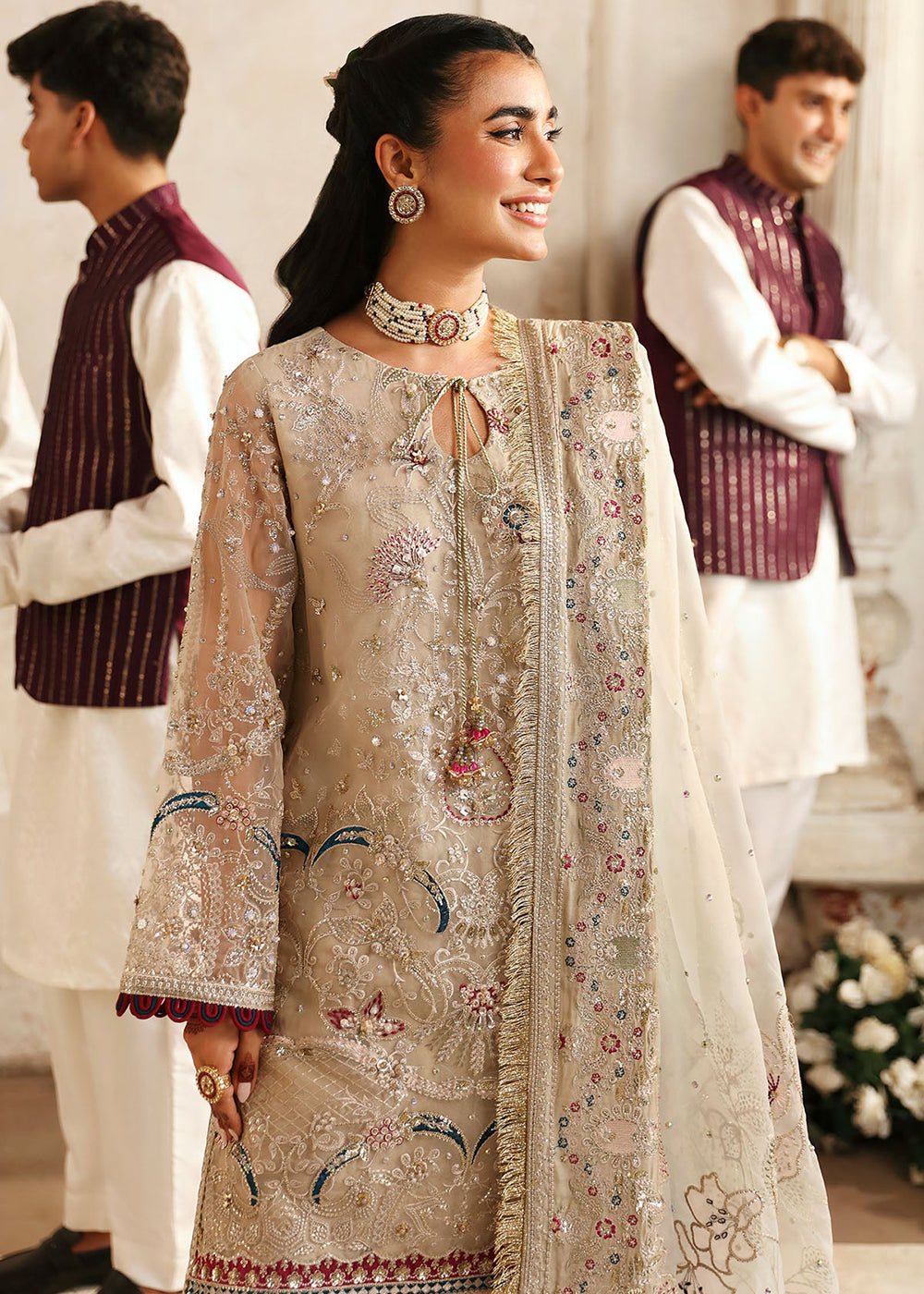 Buy Now Jhoomro Wedding Luxury Formals '24 by Nureh | NL-72 CHANDNI Online at Empress Online in USA, Italy, Germany & Worldwide at Empress Clothing. 