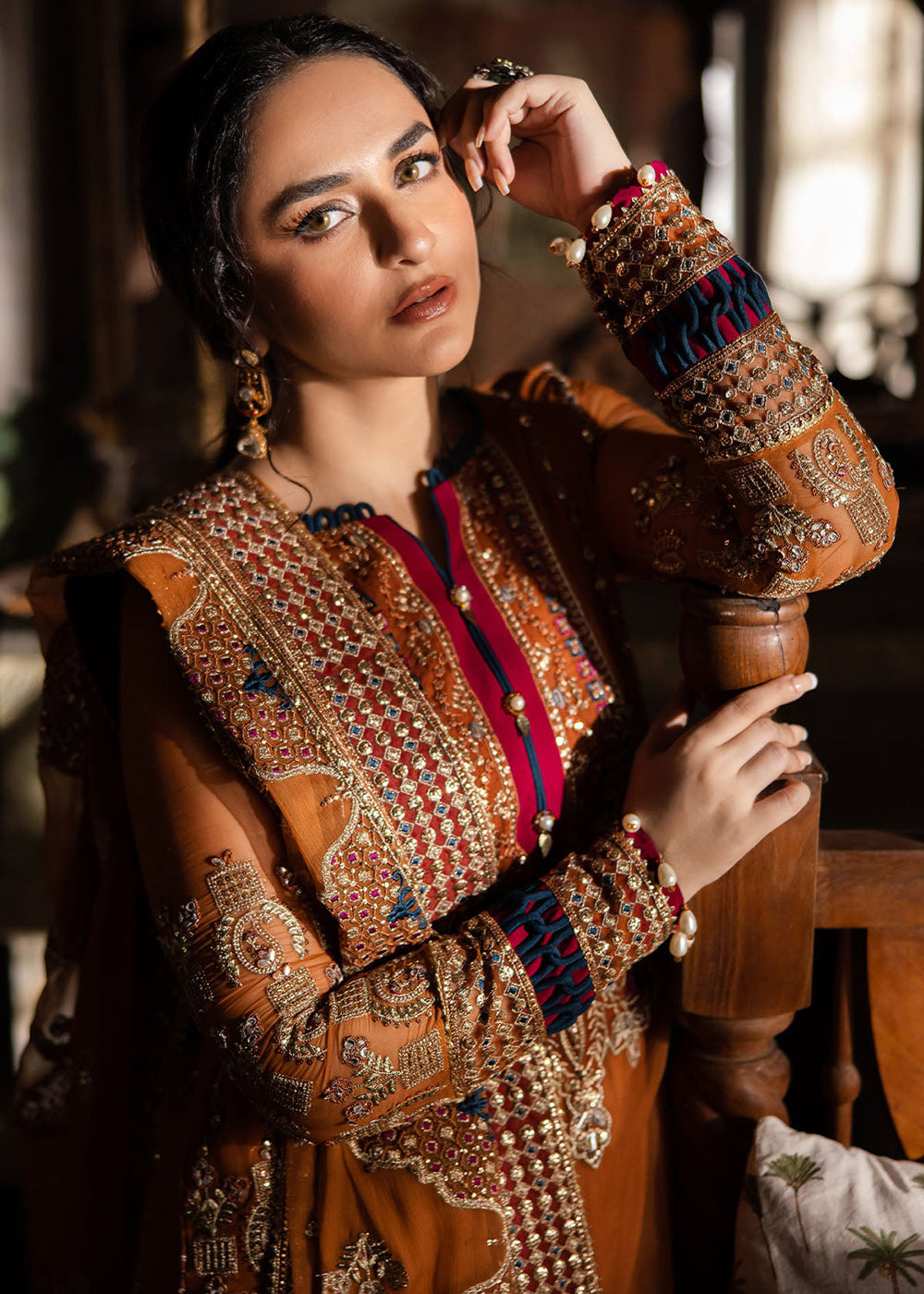 Buy Now Alfaaz Luxury Chiffon Formals '24 by Nureh | NL-77 AZFAR Online at Empress Online in USA, UK, Canada & Worldwide at Empress Clothing.