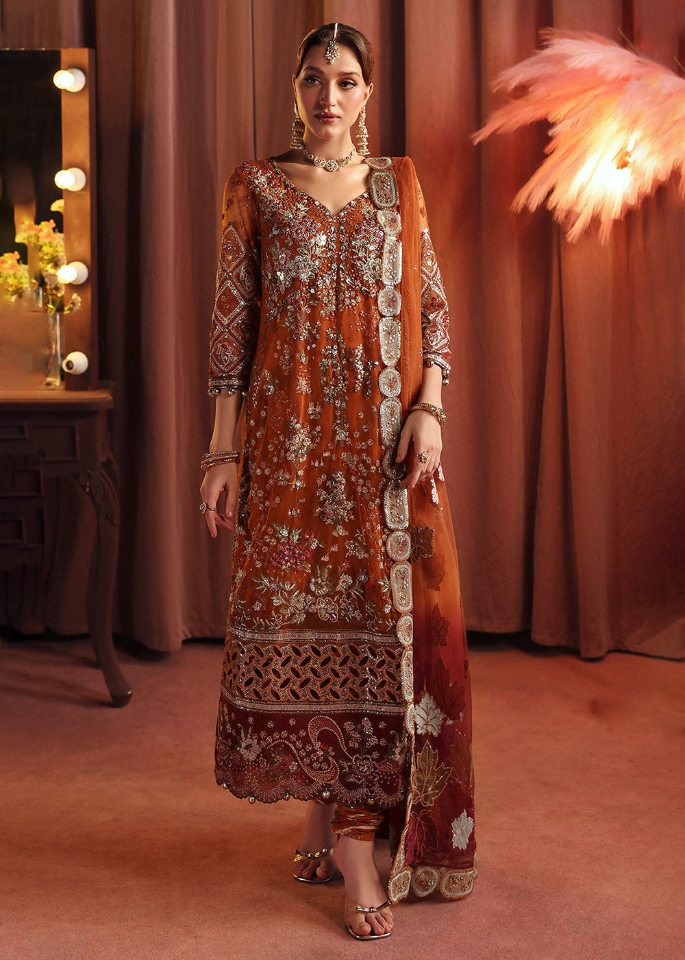 Buy Now Jhoomro Luxury Formals '25 by Nureh | NL-80 Zardozi Online in US, UK, Canada, Germany, Italy, Austria, France, Singapore, UAE & Worldwide at Empress.