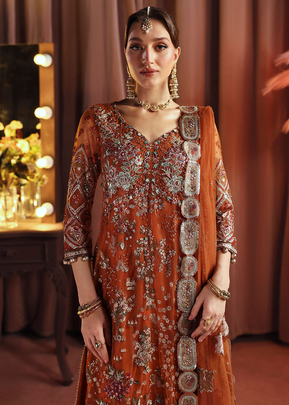 Buy Now Jhoomro Luxury Formals '25 by Nureh | NL-80 Zardozi Online in US, UK, Canada, Germany, Italy, Austria, France, Singapore, UAE & Worldwide at Empress.