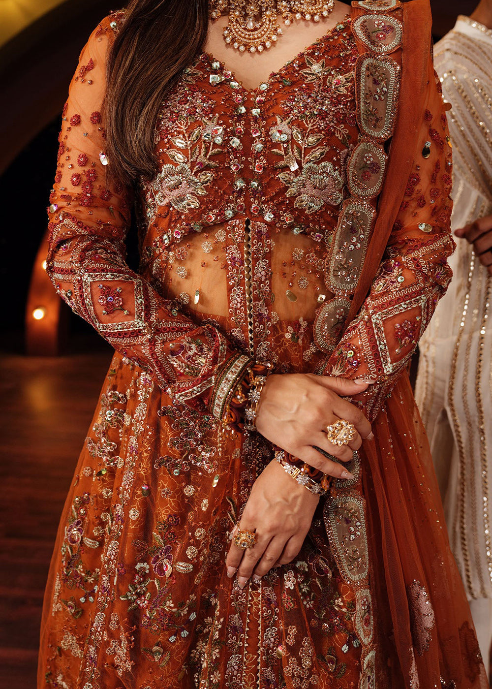 Buy Now Jhoomro Luxury Formals '25 by Nureh | NL-80 Zardozi Online in US, UK, Canada, Germany, Italy, Austria, France, Singapore, UAE & Worldwide at Empress.