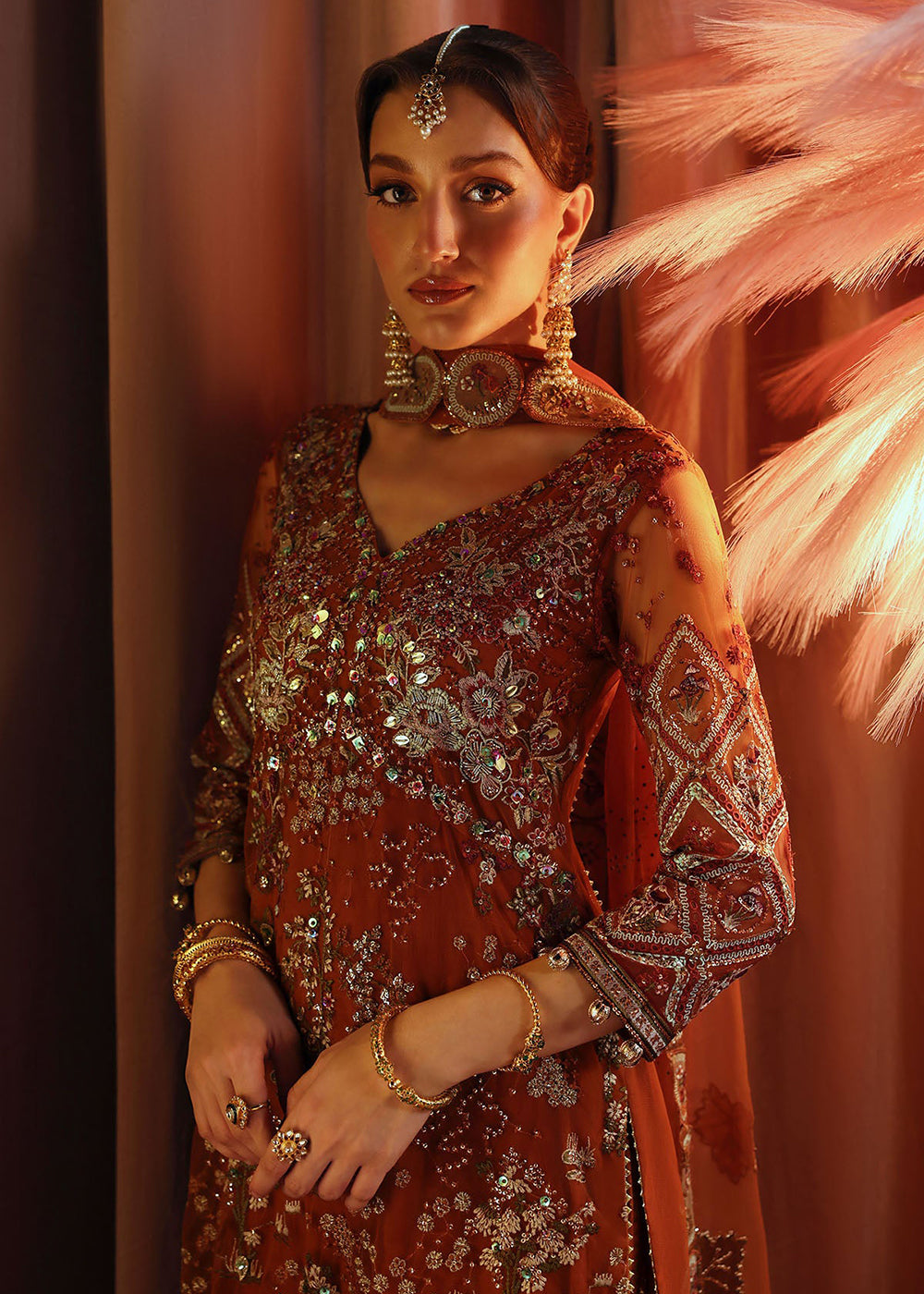 Buy Now Jhoomro Luxury Formals '25 by Nureh | NL-80 Zardozi Online in US, UK, Canada, Germany, Italy, Austria, France, Singapore, UAE & Worldwide at Empress.