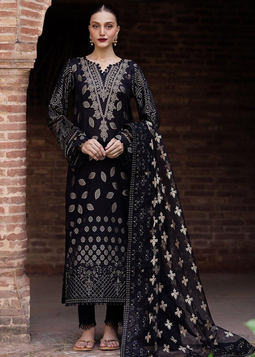 Buy Now Maya Jacquard Fomals '24 by Nureh | NJ-100 Online at Empress Online in USA, UK, Canada & Worldwide at Empress Clothing.