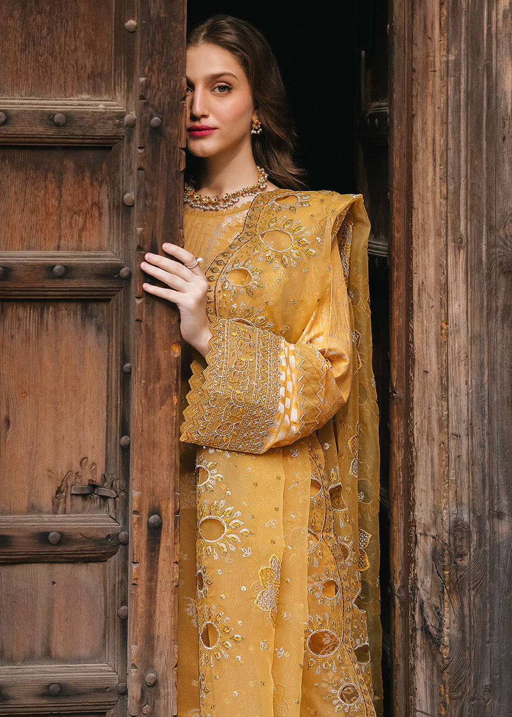 Buy Now Maya Jacquard Fomals '24 by Nureh | NJ-96 Online at Empress Online in USA, UK, Canada & Worldwide at Empress Clothing. 