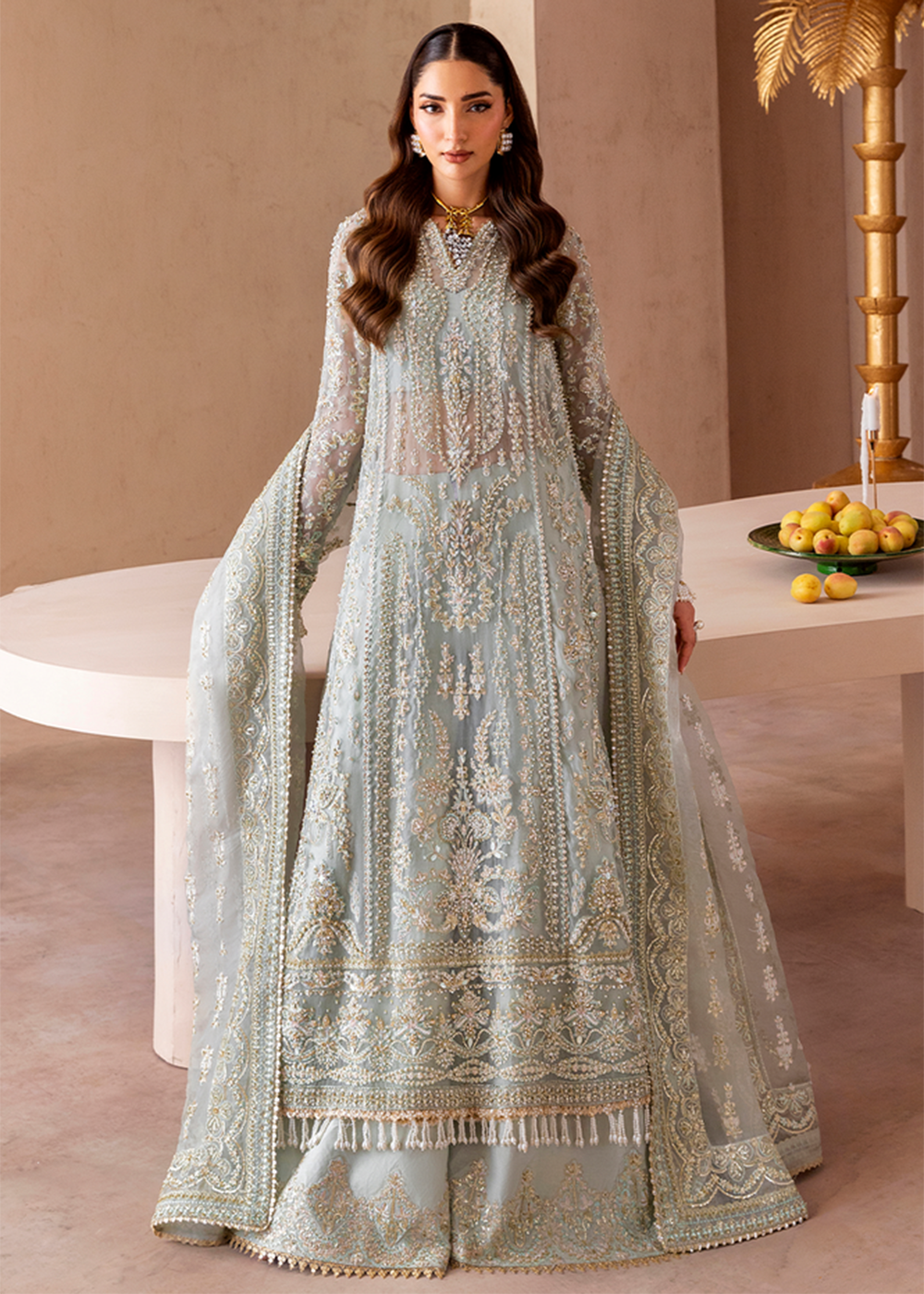 Buy Now Clay & Couture Wedding Formals 25 by Emaan Adeel | NUVRA Online in USA, UK, Canada, France, Italy, Germany, Greece, Africa, UAE & Worldwide at Empress.