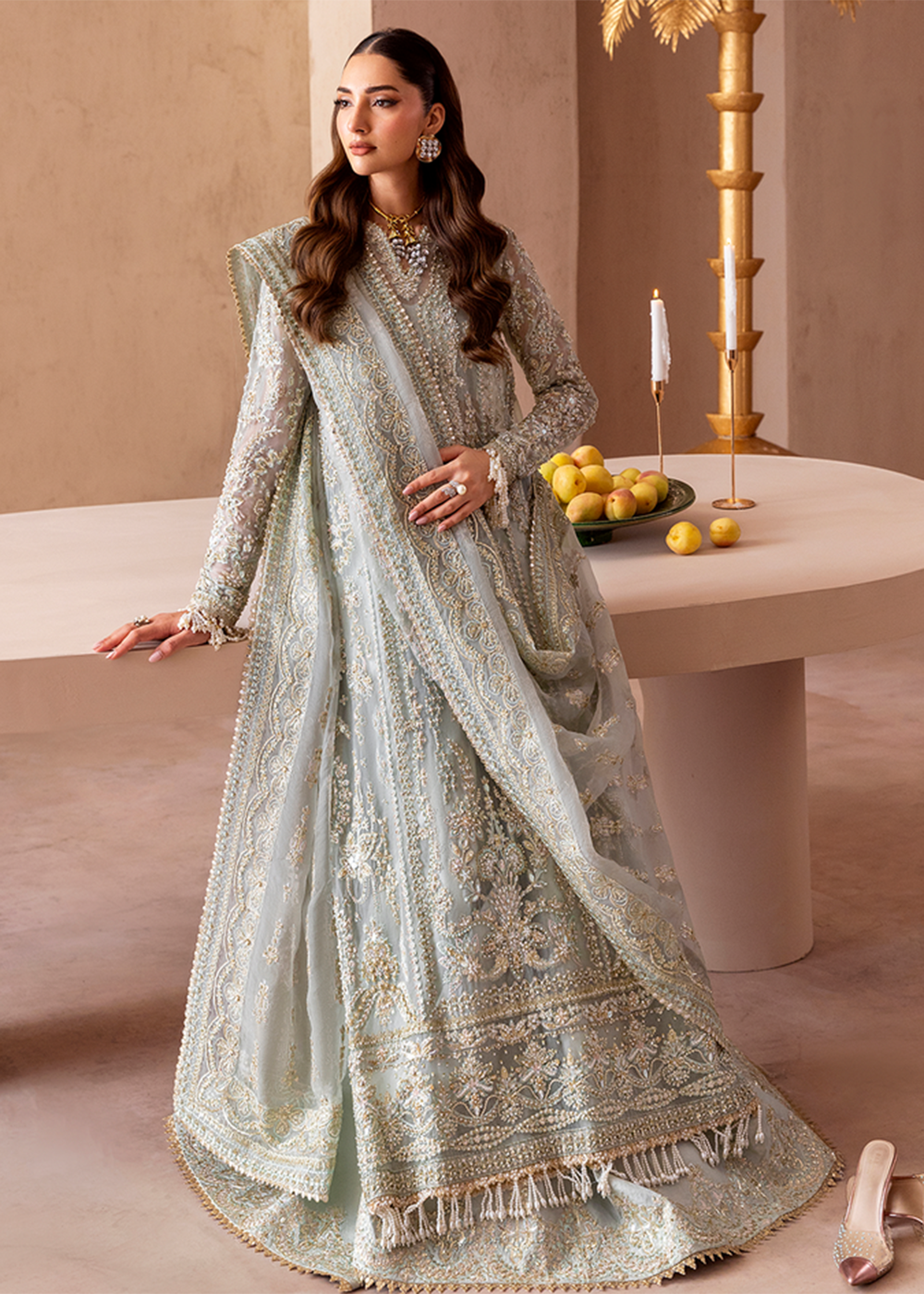 Buy Now Clay & Couture Wedding Formals 25 by Emaan Adeel | NUVRA Online in USA, UK, Canada, France, Italy, Germany, Greece, Africa, UAE & Worldwide at Empress.