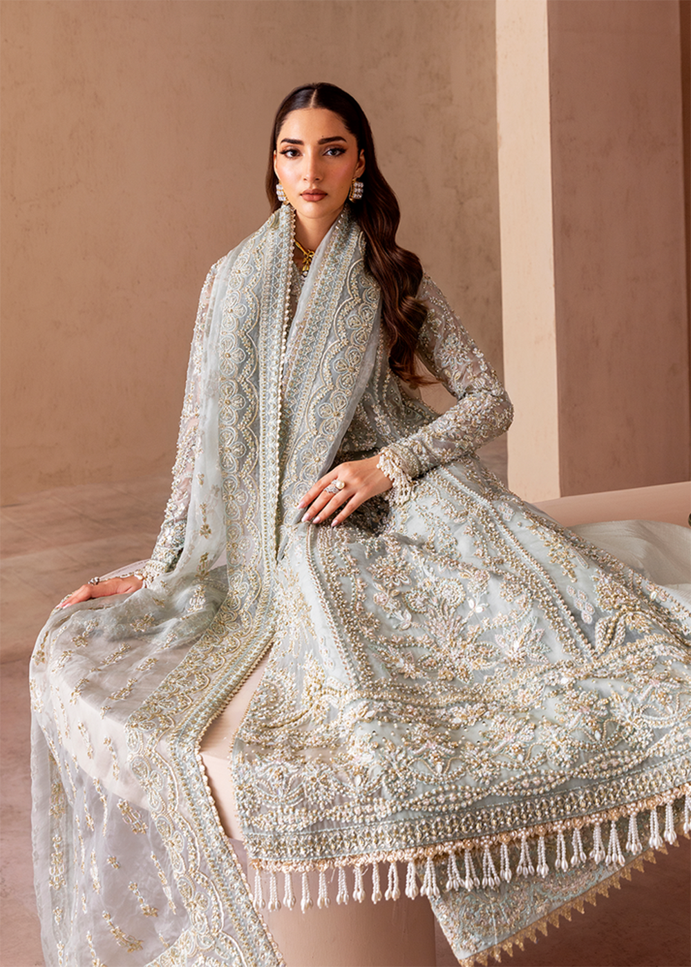 Buy Now Clay & Couture Wedding Formals 25 by Emaan Adeel | NUVRA Online in USA, UK, Canada, France, Italy, Germany, Greece, Africa, UAE & Worldwide at Empress.