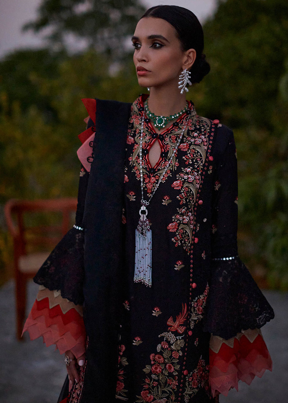 Buy Now Black Lawn Suit - Elan - Luxury Lawn '23 - NYSA-EL23-02A Online in USA, UK, Canada & Worldwide at Empress Clothing.